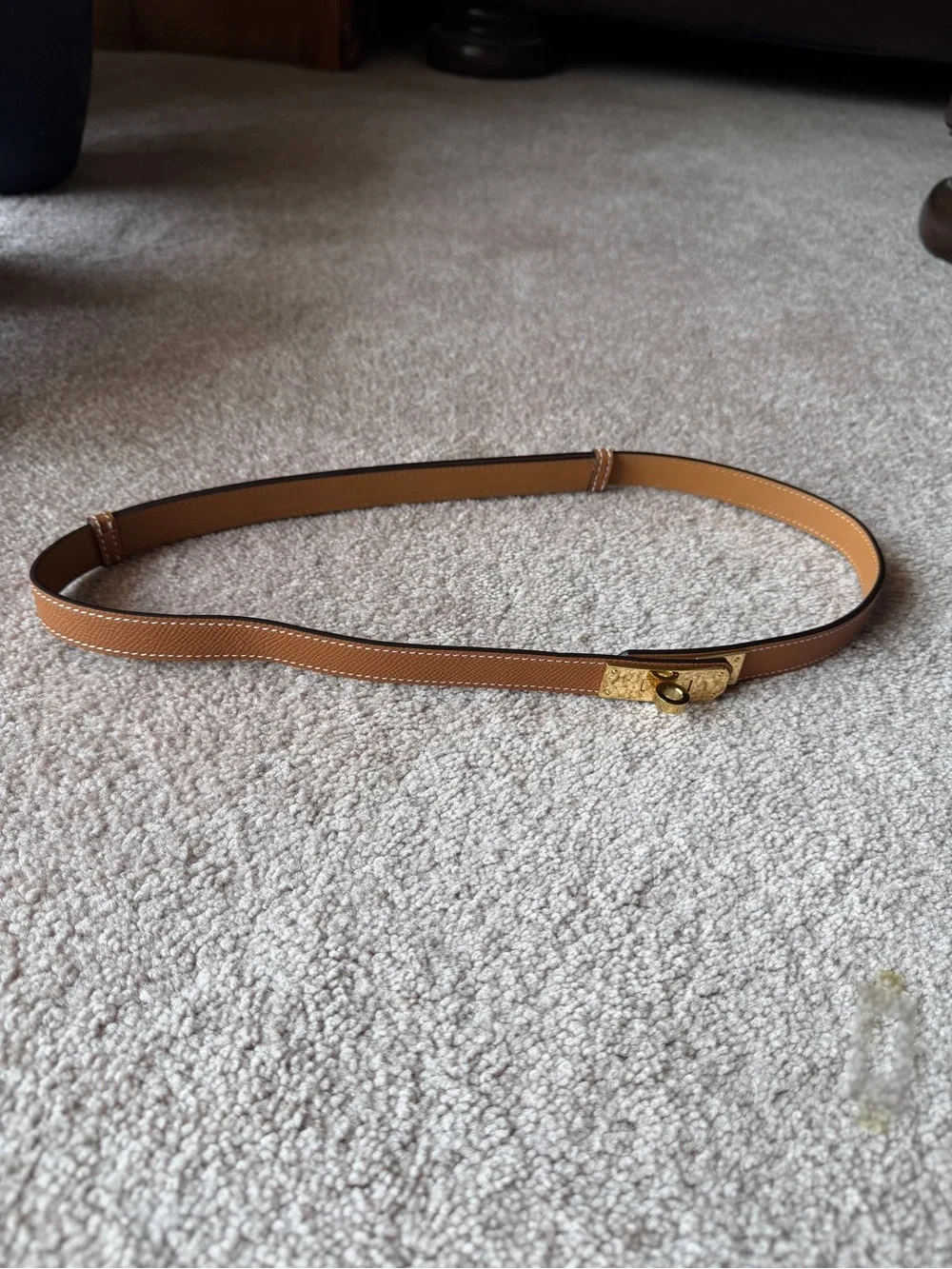 Hermès Kelly 18 Belt Gold Epsom Leather Gold Hardware Adjustable– New w/o tags